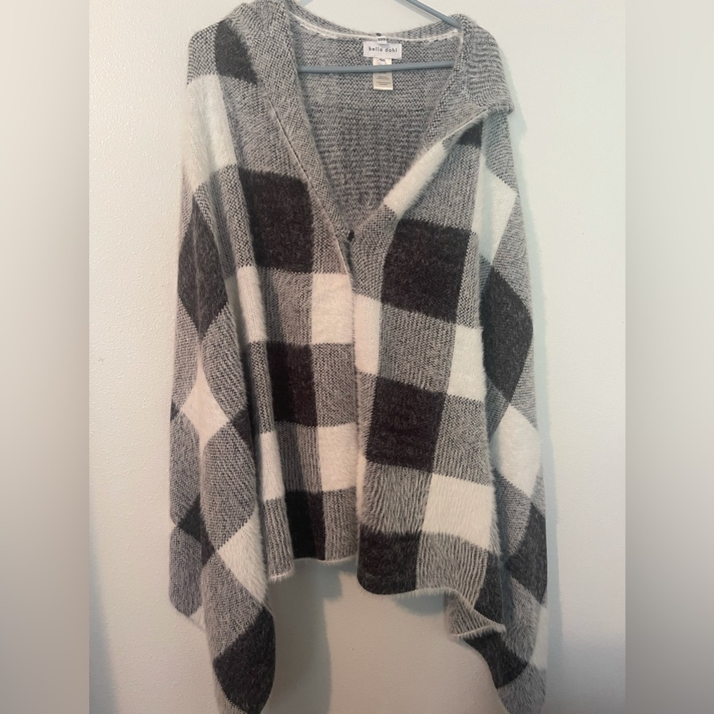 Bella Dahl xs/s Buffalo check shawl